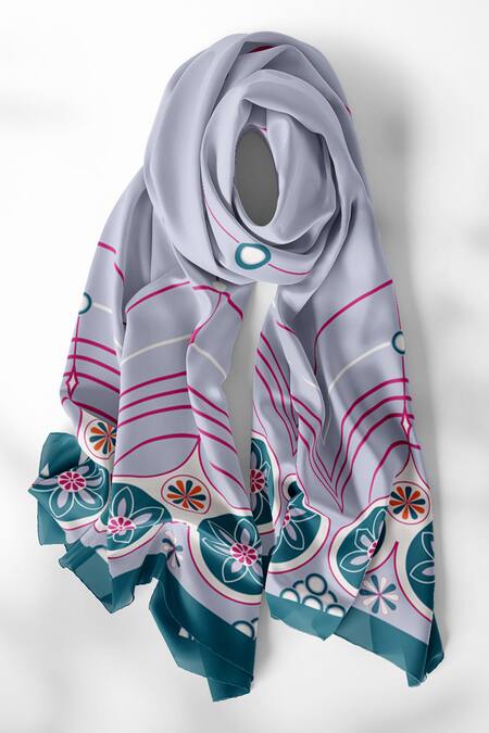 Buy Thee Modern Roots Purple Silk Whimsical Hearts Printed Dupatta Online at Aza Fashions Buy_Thee Modern Roots_Purple Silk Whimsical Hearts Printed Dupatta _Online_at_Aza_Fashions