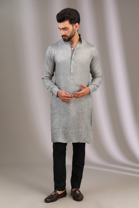 Rabani & Rakha Animal Print Pattern Kurta With Pant 