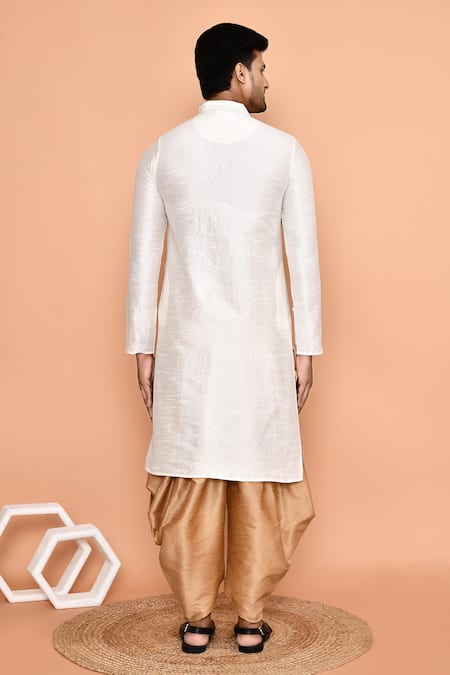 Arihant Rai Sinha Paisley Thread Embroidered Kurta With Patiyala 