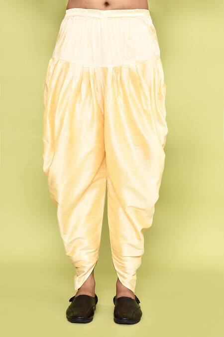 Arihant Rai Sinha_Beige Silk Embroidery, Stones Kurta With Patiyala _Online_at_Aza_Fashions