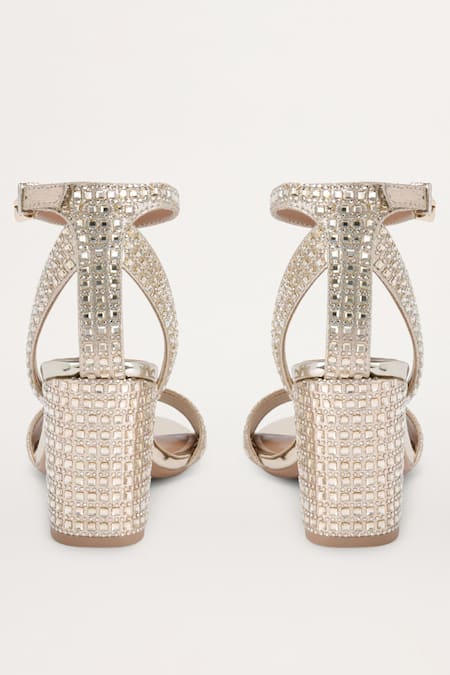 Sephyr Eloise Swarovski Embellished Block Heels 