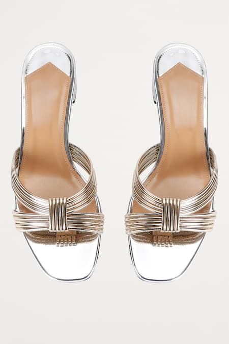 Sephyr Penelope Metallic Kitten Block Heels 