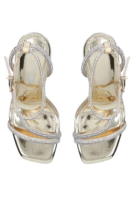 Sephyr Rose Swarovski Studded Stilettos 