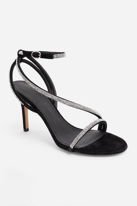 Sephyr Black Swarovski Siena Embellished Stilettos 