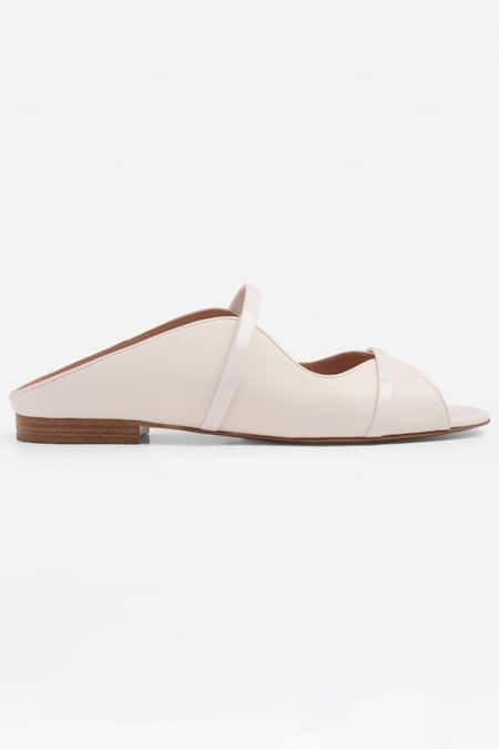 Sephyr_Cream Round Toe Flats _Online_at_Aza_Fashions