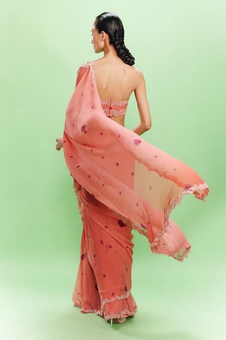 Dolly J Liana Printed Saree With Blouse 