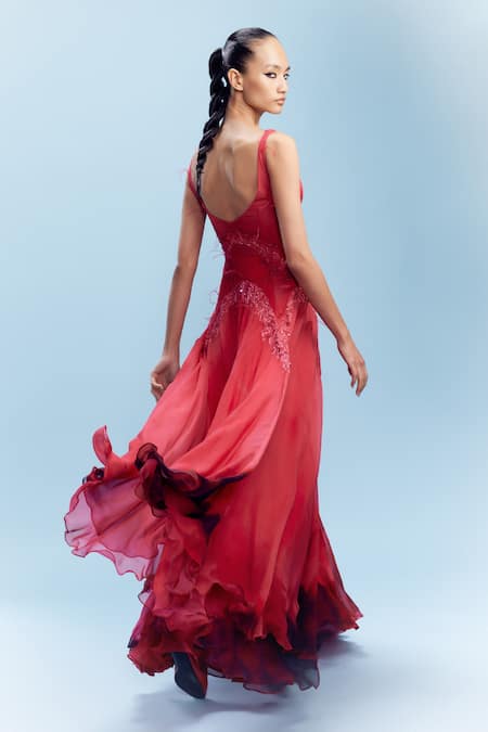 Dolly J Venya Printed Gown 