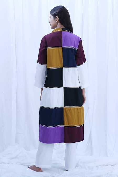 Khat Multi-Panel Shirt Kurta & Pant Set 