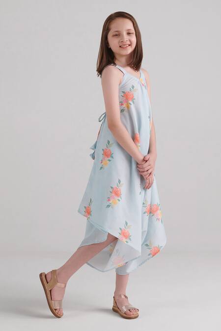 Buy_Pasha India_Blue Rayon Back Tie-up Palazzo Jumpsuit _Online_at_Aza_Fashions