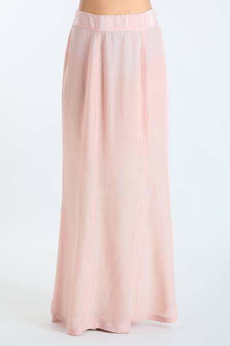 Shop Ridhi Mehra Pink Net Sequins, Zari, Cut Work Floral Border Embroidered Saree With Blouse Shop_Ridhi Mehra_Pink Net Sequins, Zari, Cut Work Floral Border Embroidered Saree With Blouse