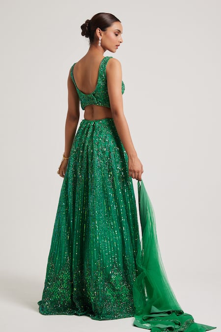 Muditaa By Urmila Markata Hand Embroidered Lehenga Set 