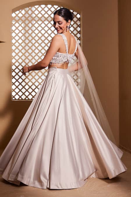 Muditaa By Urmila Hansika Hand Embroidered Blouse Lehenga Set 