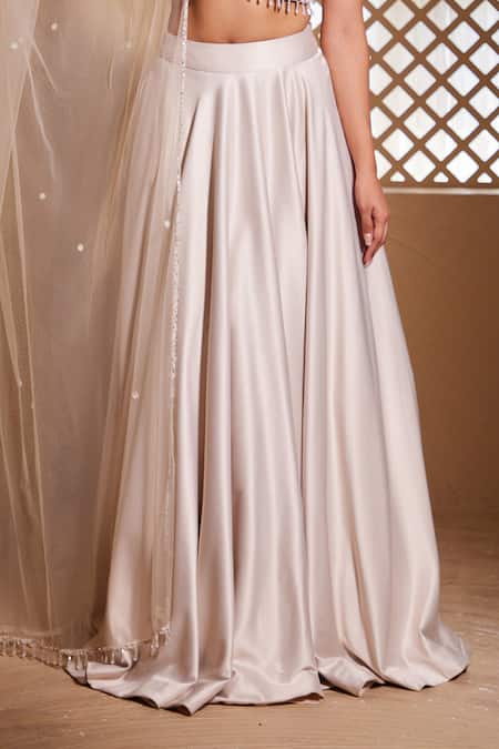 Muditaa By Urmila Grey Silk, Satin, Chiffon Tassels Hansika Hand Embroidered Blouse Lehenga Set Online at Aza Fashions Muditaa By Urmila_Grey Silk, Satin, Chiffon Tassels Hansika Hand Embroidered Blouse Lehenga Set _Online_at_Aza_Fashions