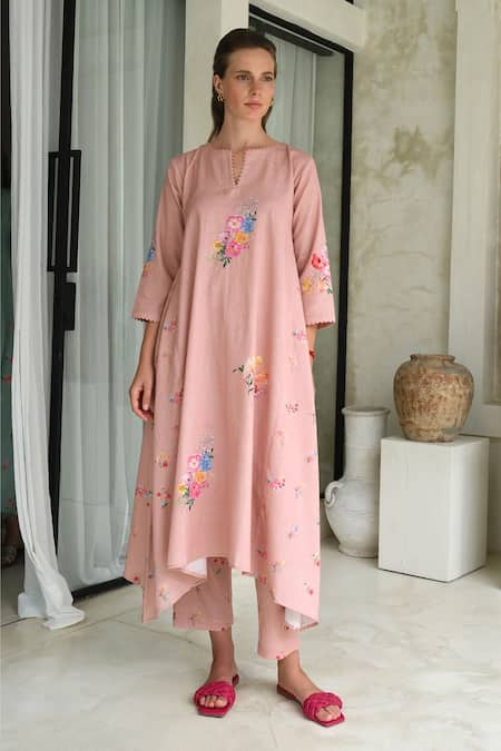 ROZA Rosita Floral Print Kurta With Pant 