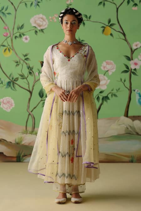 Nimbus Hand Embroidered Anarkali Set 