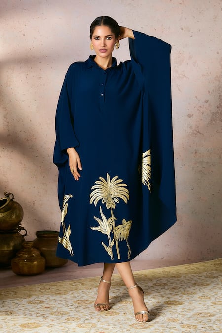 Masaba Palm Foil Print Kaftan 