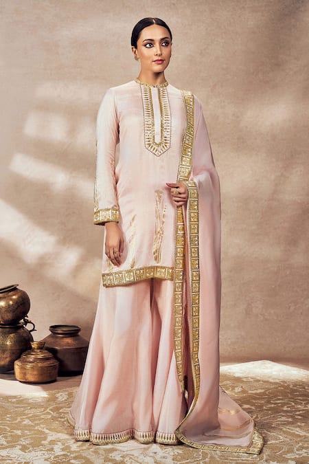 Masaba Whispering Lily Embroidered Kurta Sharara Set 