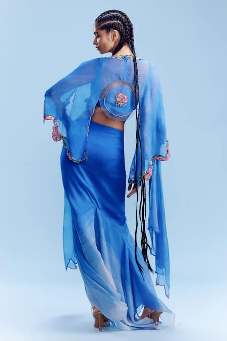 Dolly J Zerya Chiffon Asymmetric Skirt Set 