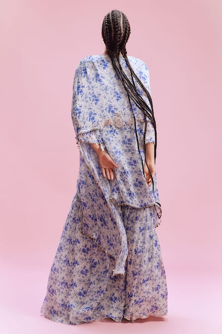 Dolly J Ishani Floral Print Kurta Sharara Set 