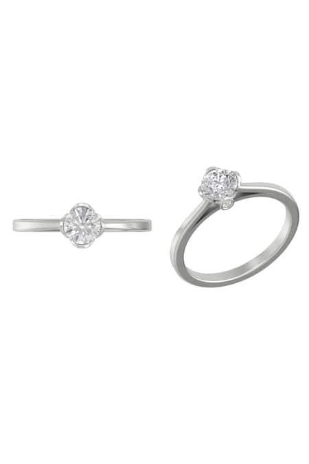 Fiona Diamonds 14kt White Gold Lab Diamond Ring 