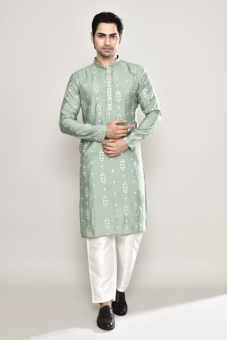 Arihant Rai Sinha Straight Embroidered Kurta & Pant Set 