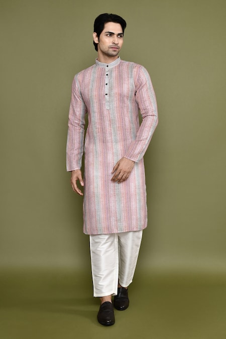 Arihant Rai Sinha Geometric Print Kurta & Pant Set 