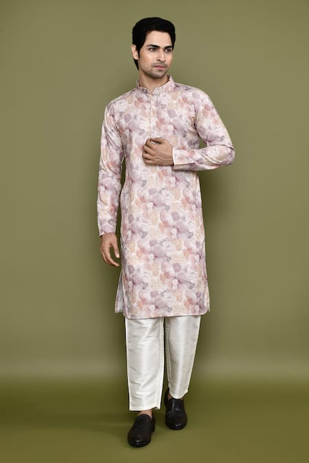 Arihant Rai Sinha Abstract Print Embroidered Kurta & Pant Set 