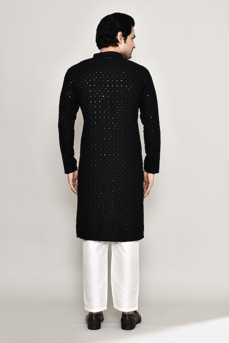Arihant Rai Sinha Phool Jaal Chikankari Embroidered Kurta With Pant 