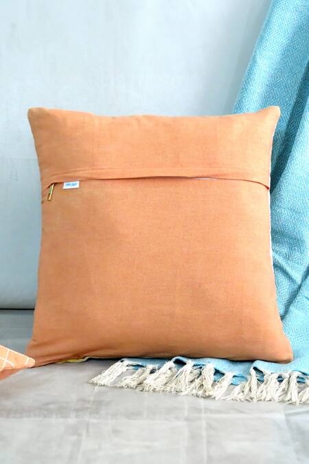 Buy Mid July Home Multi Color Cotton Quilted Classic Cushion Cover 4 Pcs Set Buy_Mid July Home_Multi Color Cotton Quilted Classic Cushion Cover 4 Pcs Set