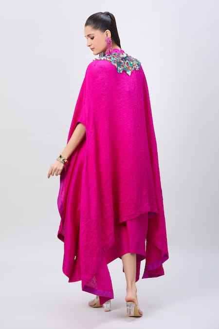 Minaxi Dadoo Embellished Tunic & Tasseled Cape 