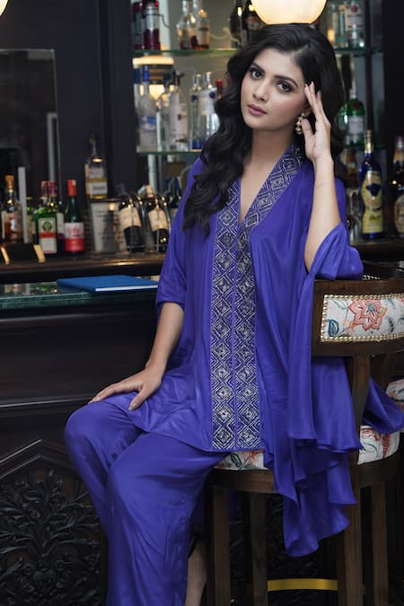 Myra Clothing Line Geometric Embellished Tunic With Pant 