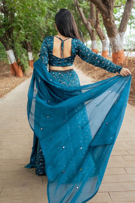 Essay By Sumedha Agrawal Hand Embroidered Lehenga Blouse Set 