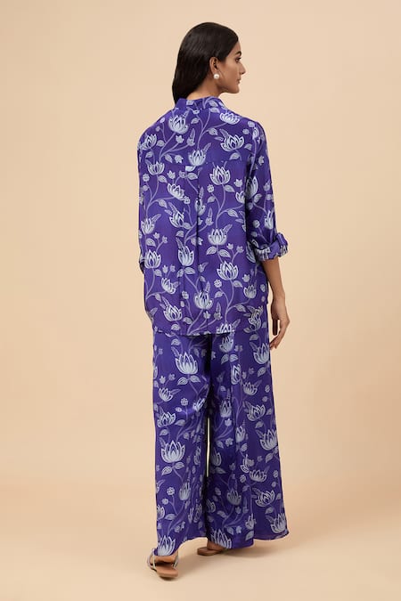 Essay By Sumedha Agrawal Floral Print Shirt With Pant 