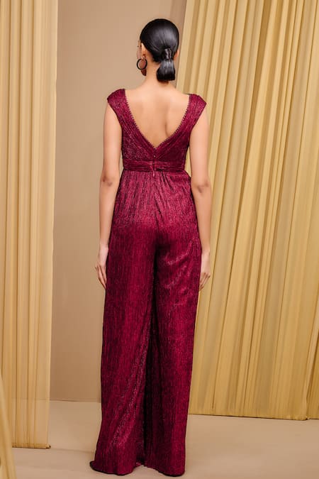 Tarun Tahiliani Crystal Embellished Jumpsuit 