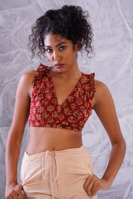 Label RaMa In The Light Printed Crop Top 