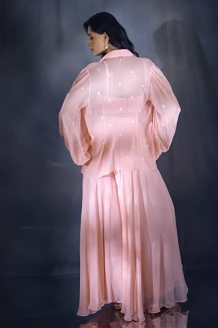 Aariyana Couture Embroidered Layered Lehenga Set 