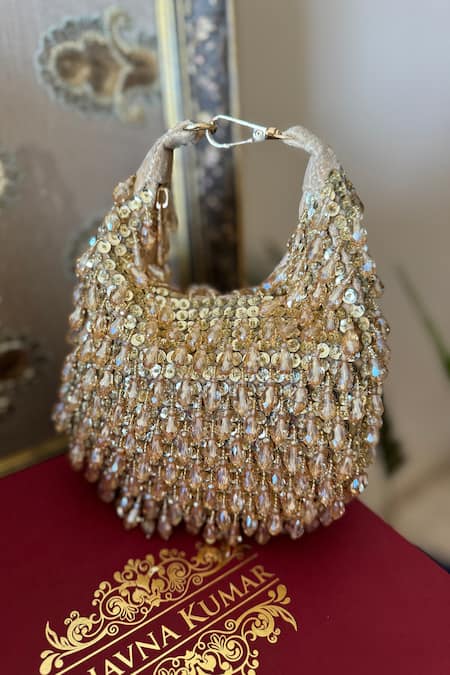 Bhavna Kumar Crystal Crescent Bag 