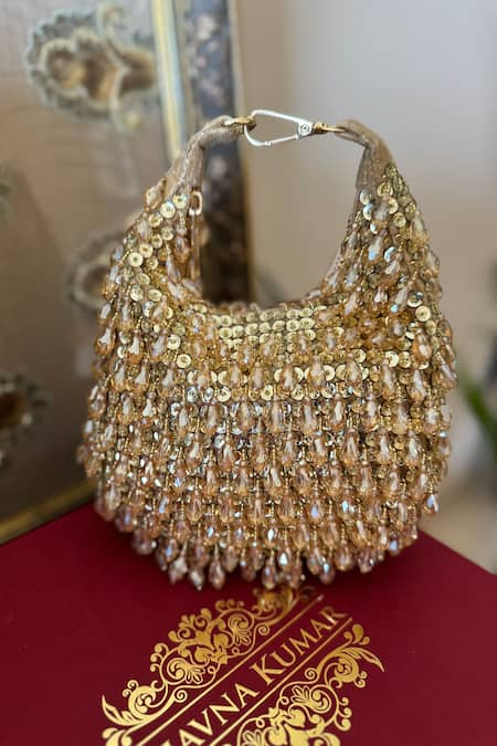 Bhavna Kumar Crystal Crescent Bag 