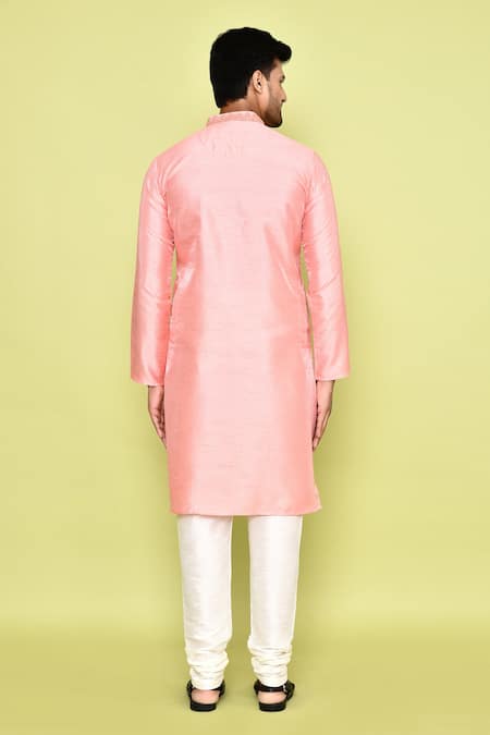 Arihant Rai Sinha Threadwork Placket Kurta With Churidar 