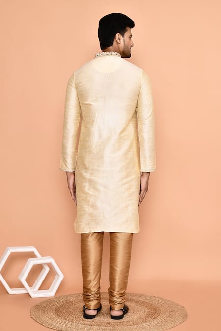 Arihant Rai Sinha Floral Threadwork Kurta With Churidar 