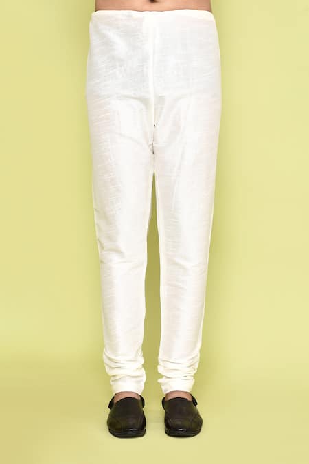 Arihant Rai Sinha_Green Silk Mirrors Stripe Kurta With Churidar _Online_at_Aza_Fashions