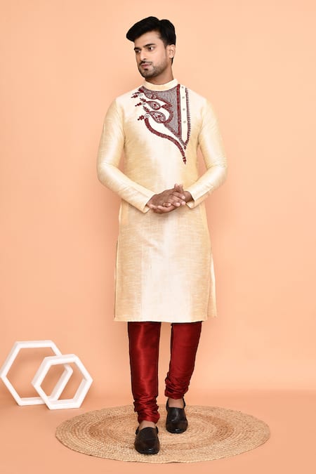 Arihant Rai Sinha Paisley Bloom Embroidered Kurta With Churidar 