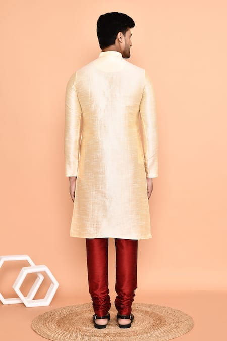 Arihant Rai Sinha Paisley Bloom Embroidered Kurta With Churidar 