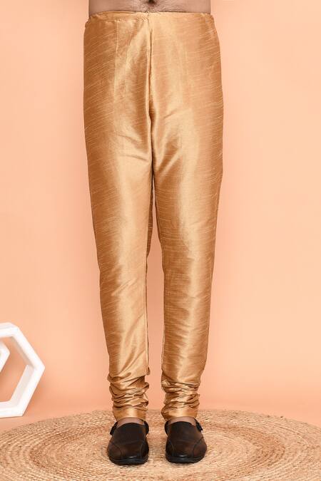 Arihant Rai Sinha_Wine Silk Embroidery Gul Kurta With Churidar _Online_at_Aza_Fashions