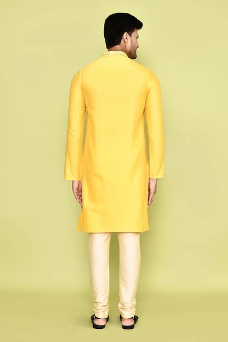 Arihant Rai Sinha Mirror Floweret Embroidered Kurta With Churidar 