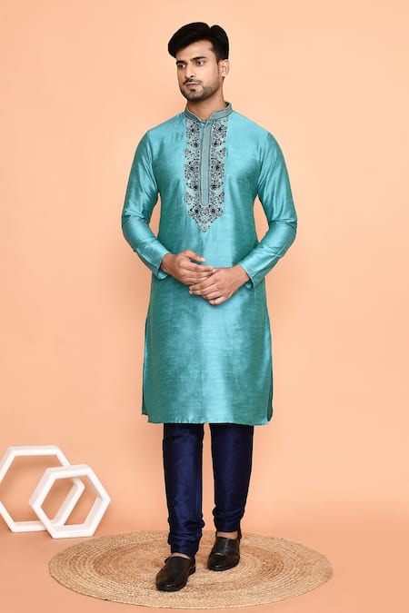 Arihant Rai Sinha Garden Bloom Embroidered Kurta With Churidar 