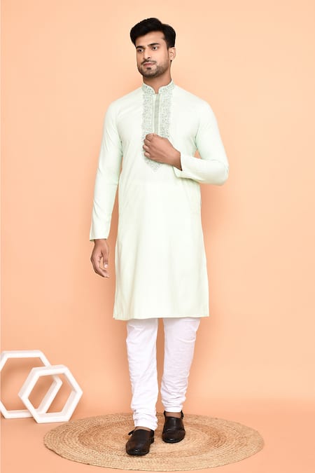 Arihant Rai Sinha Fleuris Yoke Embroidered Kurta With Churidar 