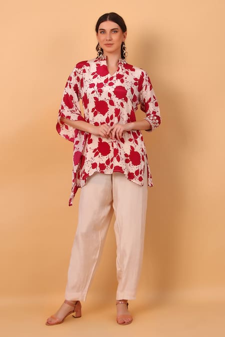 SAYISHA Floral Print Tunic & Pant Set 