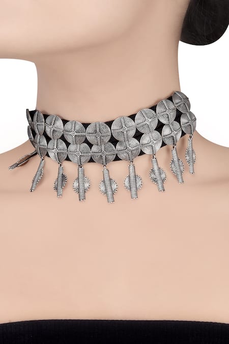 Masaba Aida Textured Geometric Choker 