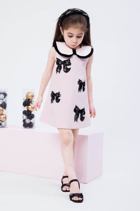 Hoity Moppet Cute Alert Lace Embellished Dress 